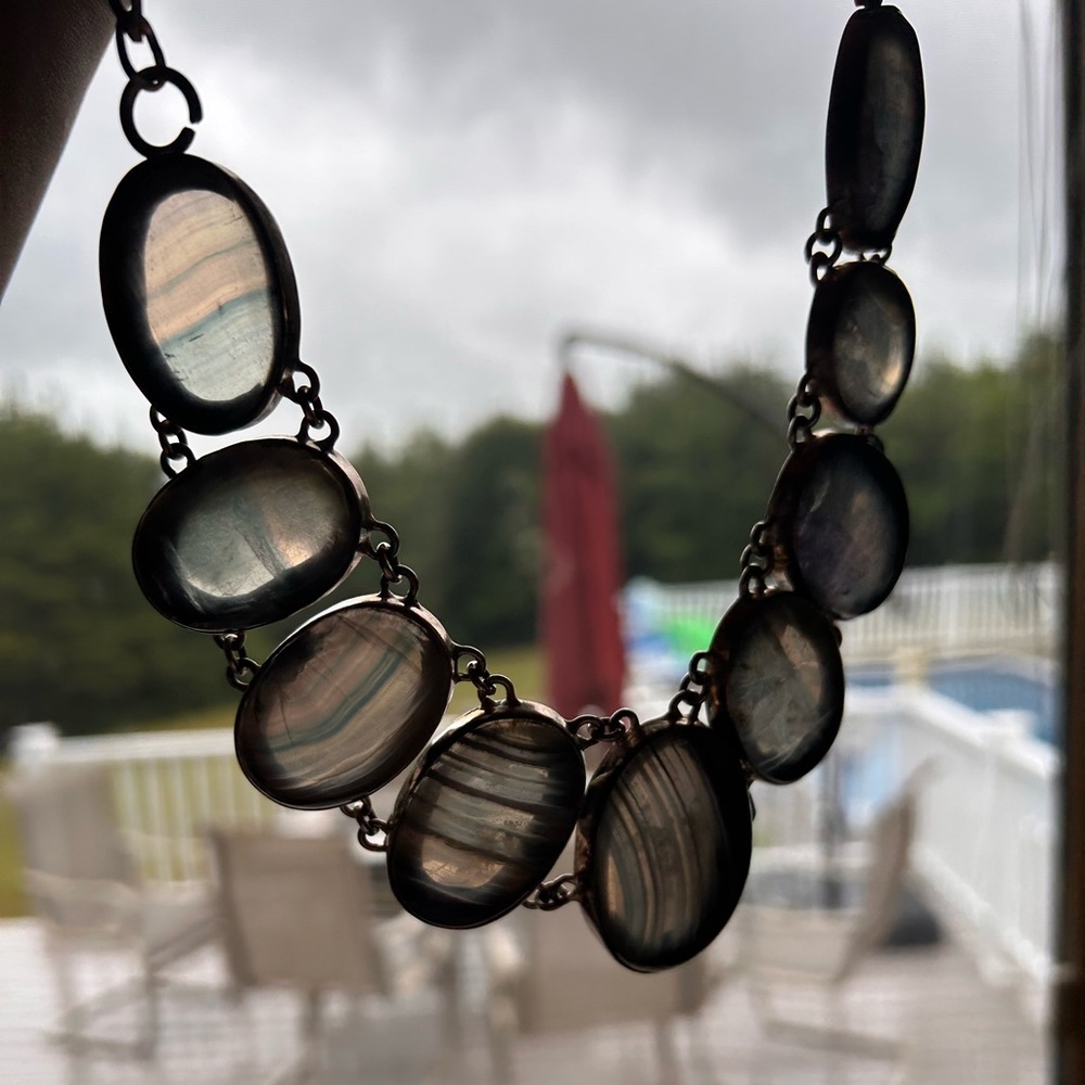 Sterling Silver Fluorite Necklace - image 4